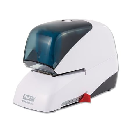 Elmers Products Rapid, 5050E PROFESSIONAL ELECTRIC STAPLER, 60-SHEET CAPACITY, WHITE 73157